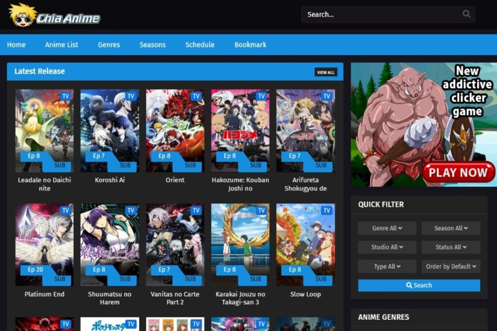 Chia-anime aniem streaming website