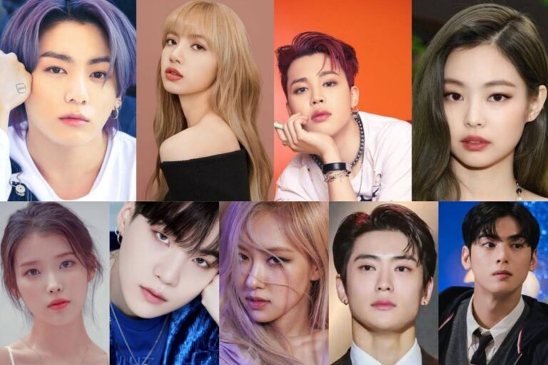 List for the top 10 most popular K-pop idols in 2023