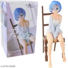 Rem Sitting on Chair PVC Action Figure: Japanese Anime Collectible from Re: Zero