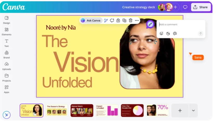Canva AI for anime art creation