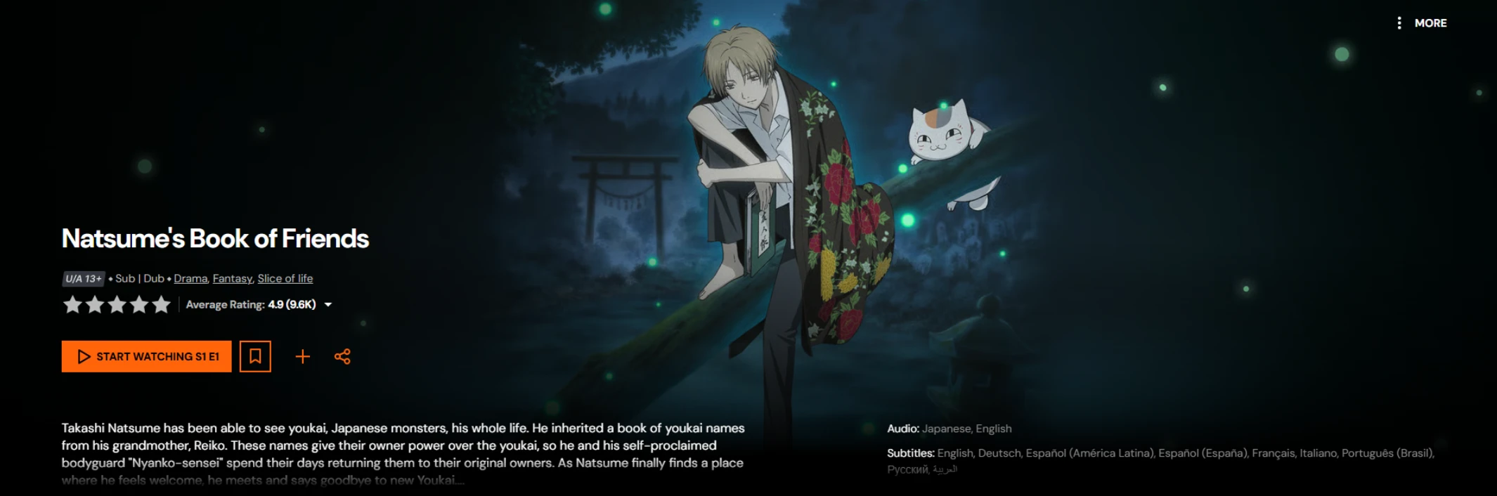 Natsume's Book of Friends is an underrated anime