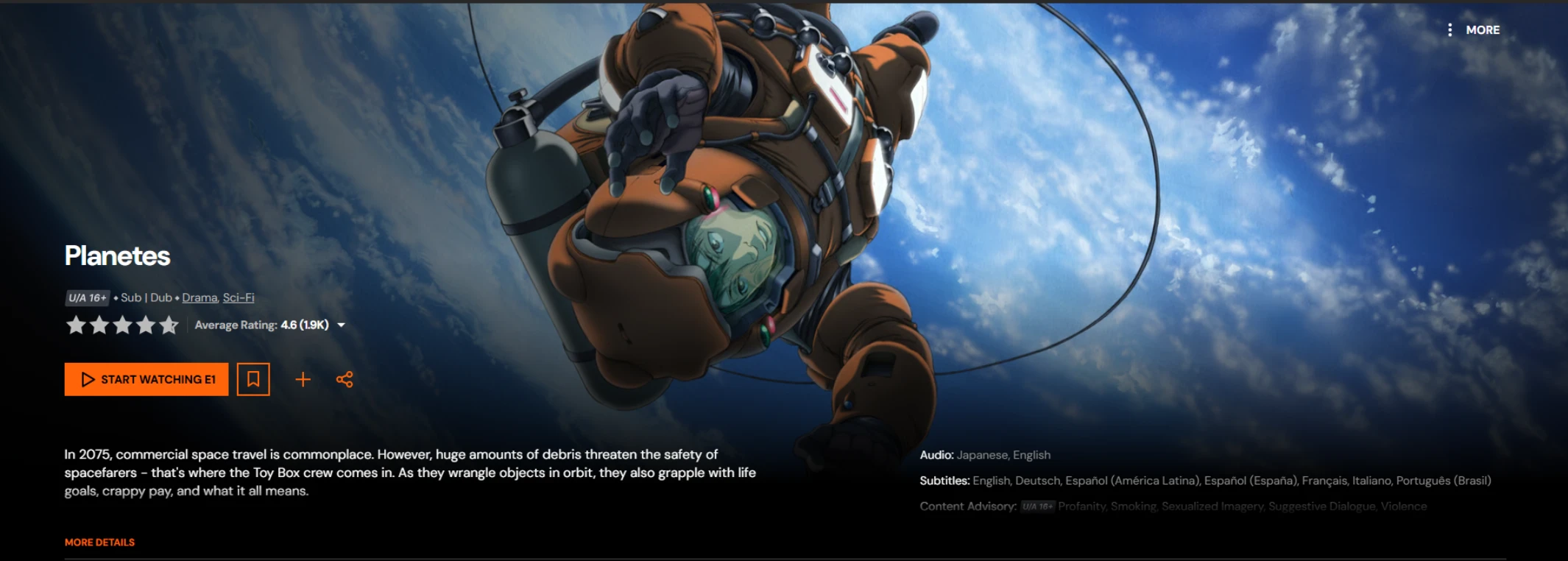 Planetes anime reivew