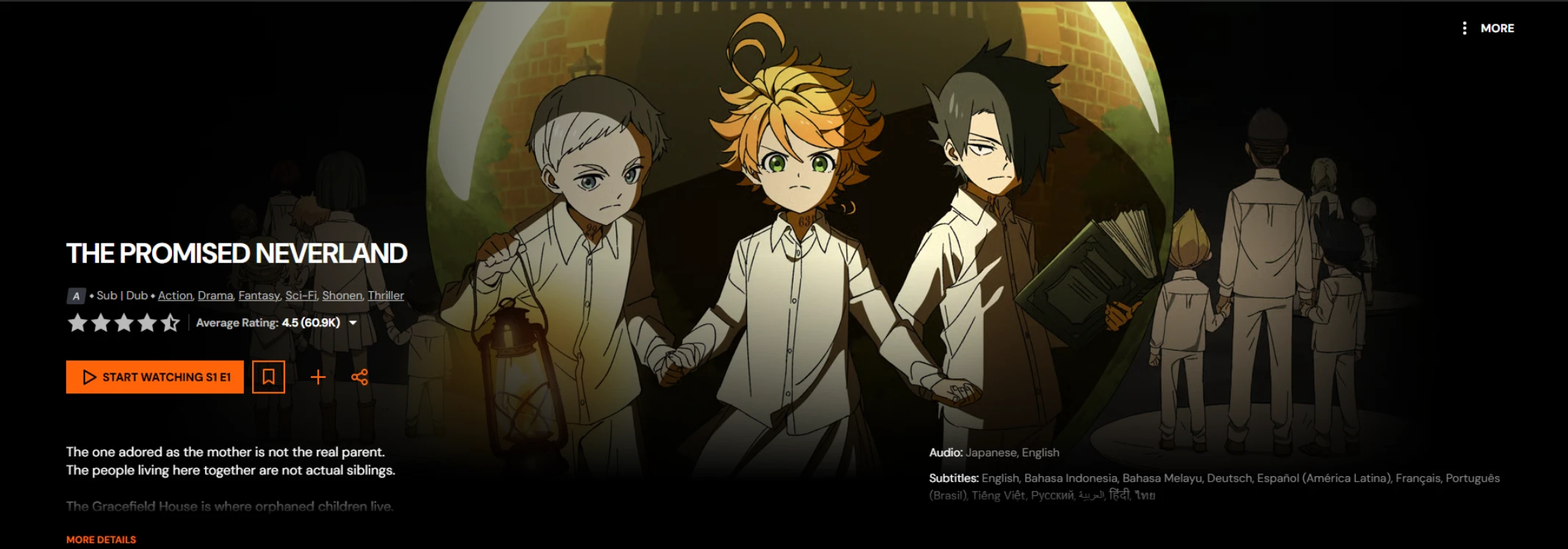 The Promised Neverland anime where to watch