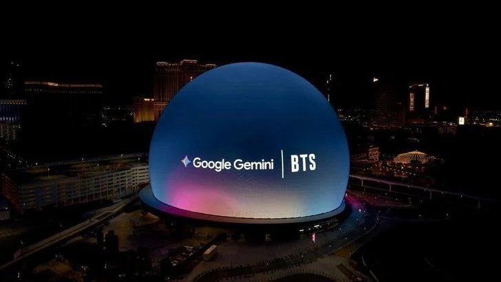 BTS and Google Gemini Light Up the Las Vegas Sphere