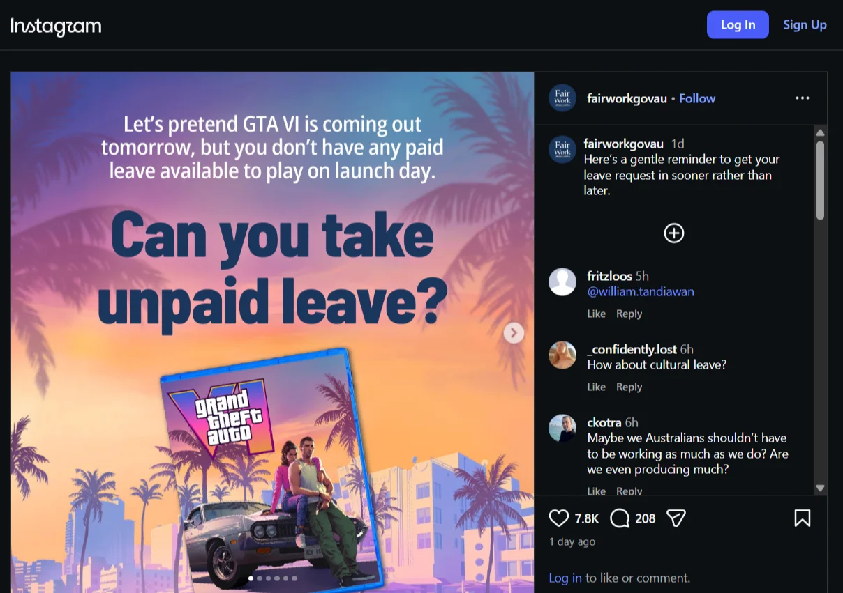 GTA 6 Release Australian government joke